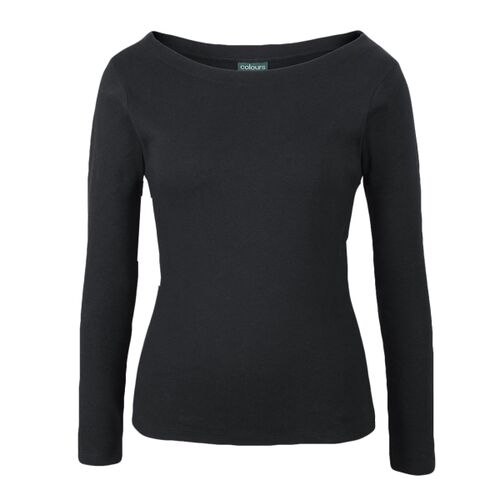 C OF C  LADIES L/S BOAT NECK TEE Thumbnail